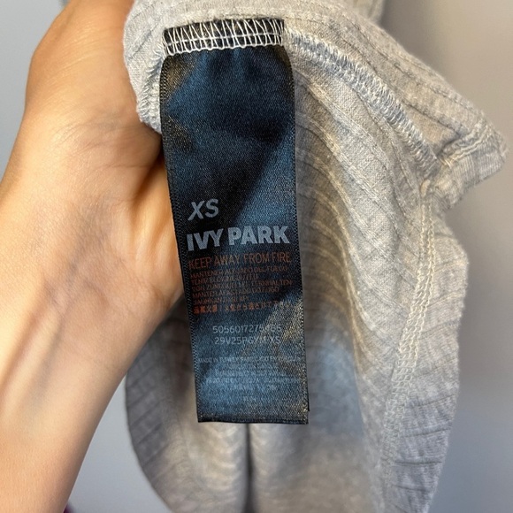 Ivy Park Ribbed Hooded Tank Racerback Branded Sz XS - Picture 9 of 11